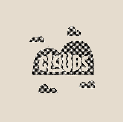 Clouds drawing hand lettering illustration lettering letters midcentury midcenturymodern procreate truegrittexturesupply type typography