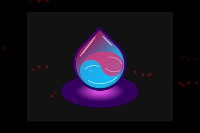 CSS Glowin Drop version css design gradients html illustration