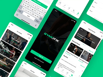 Fitness App animation app application design fitness fitness app gym app interface mobile product design productdesign sport ui ux