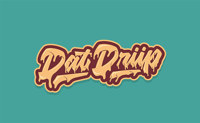 Dat Driip branding clothing hand lettering handlettering lettering lettering logo lettermark logo logo design logotype media logo music signature tshirt