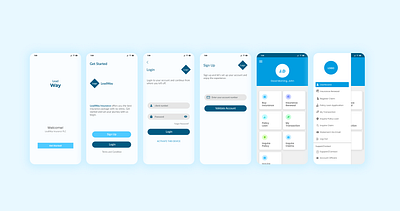 insurance app app branding chat dashboard design graphic design illustration illustrator insurance insurance app login login app mobile registration sidebar sign upp signup trending ui ux