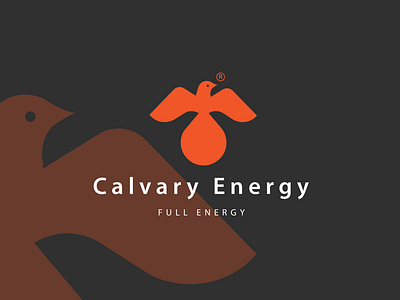 Calvary Energy logo animal art awesome bird design dove energy fuel graphics illustrator inspiration logo