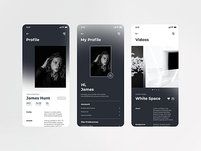 User Profile app bnw daily ui daily ui 006 dailyui dailyui006 dailyuichallenge design minimal profile profile card profile design ui user profile