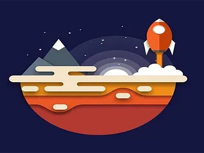space illustration illustration ui ux