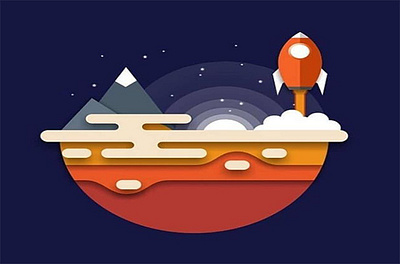 space illustration illustration ui ux