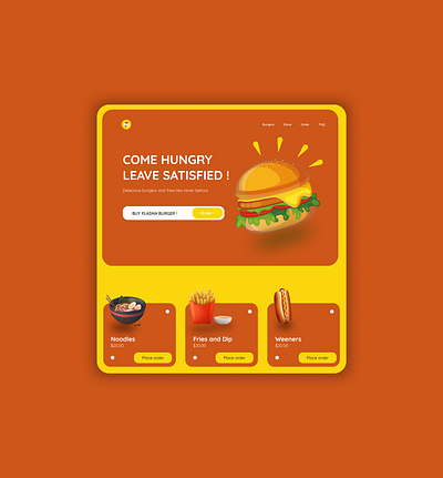 burger restaurant v-1 burger burgers design food food and drink food app food illustration foodie frontend ui ux webdesign website website design