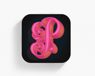 Redesign the Procreate logo art design digitalart getcreativewithprocreate illustration minimal procreate redesign typography