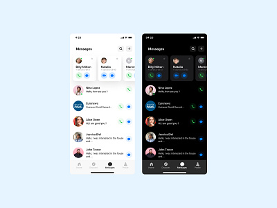 Messenger WepayChat app app design chat chat app clean dark dark app dark ui design figma ios app ios app design message message app messenger mobile ui uidesign userinterface ux