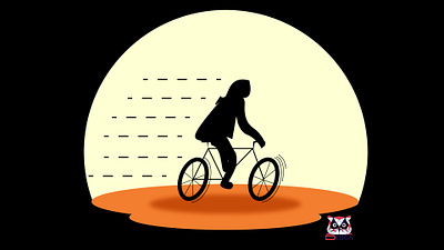 Woman riding bike creation design drawing dribbble photoshop drawing illustration illustrator cc vector