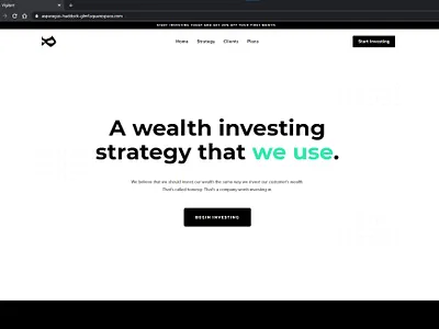 Investing Website Landing Page Concept | HTML / CSS background concept branding css css grid css3 design green concept home html html5 investing investing website landing page landing page concept logo minimal website minimalistic squarespace squarespace design website