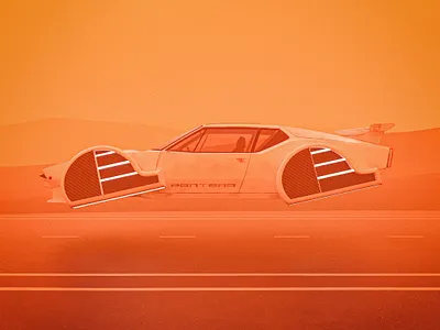 De Tomaso Pantera 2070 3d art branding cinema4d coronarender design illustration pantera