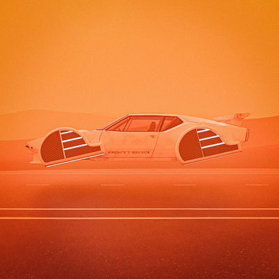 De Tomaso Pantera 2070 3d art branding cinema4d coronarender design illustration pantera