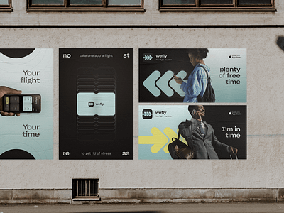 WeFly | Street visual identity advertisment app advertising app branding app identity app logo billboard branding flight flight app indentity mobile app poster poster design product branding product design product identity visual identity