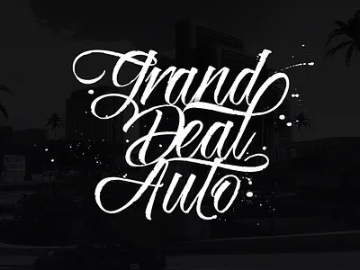GDA logo deal trade auto logotype