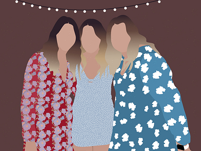 Sisters Illustration illustrating illustration illustrator portrait sisters