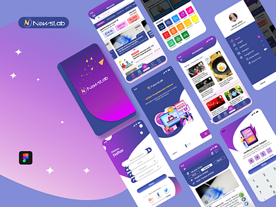 NewsLab android app app app design app ui design design app designs figma figma design figmadesign news news app newsfeed newsletter newspaper ui ui design ui ux uiux userinterface