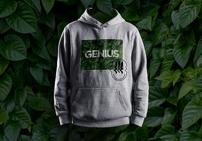 geniuses wear green apparel apparel design branding design graphic graphic design hoodie hoodie mockup streetwear streetwear design