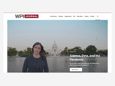 WPI Journal college cover issue dark mode dark ui featured post journal news ui university ux website