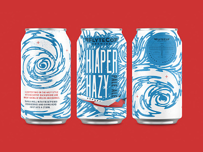 Hiaper Hazy Pale Ale airplane beer beer can beer label brewery craft beer flight illustration label pale ale typography