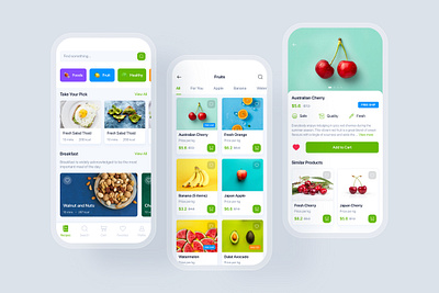 Online Grocery UI concept android ui app app ui design ios ios ui material mobile mobile app mobile ui online grocery sketch store template ui ui design ui kit ui kits ux design ux ui