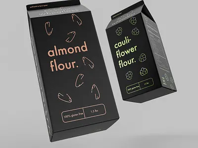 Wheatless Flour Packaging 3d art art direction austin texas branding design illustration illustrator logo package design packaging texas state typography