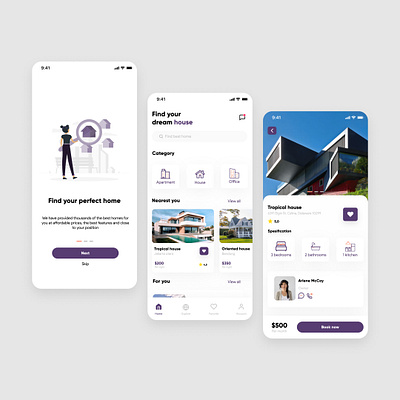 Rent house app app design apple branding design house houserent icon illustration ios logo logo logodesign mockup rent ui uiux ux
