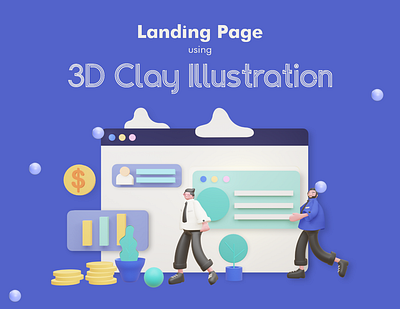 3D clay illustration branding design designer e commerce icon illustration logo redesign typography ui