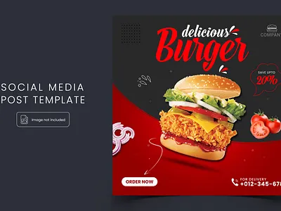 Social Media Post Design branding cmyk flyer design food ads icon illustration logo ofset printing ofset printing flyer design typography vector