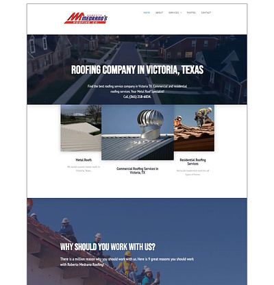 Medrano Roofing - Website + Branding branding design logo web