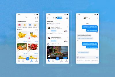 LocalHERO Marketplace App UI Design agilelarks app app branding app design design design agency food food app freelance design fruit market marketplace marketplace app meetme merchant mobile app design ui uidesign ux vegetables
