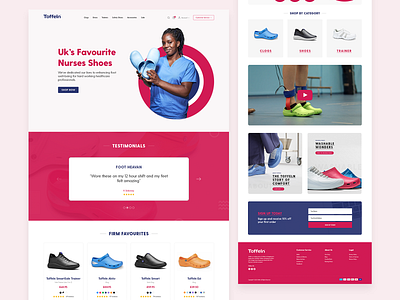 Uk's Favorite shoes landing page shoes design ui design user interface ux web design