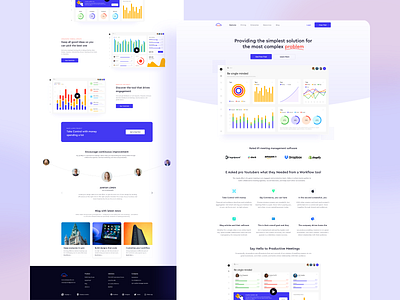 SaaS: Landing Page analytics dashboard dashboard app landing landing design landing page landing page design landing page ui landing pages saas saas landing page saas website software as a service softwer a design template ui ui ux webflow webflow template