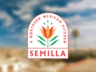 Logo for Semilla Food Truck arch branddesign branding branding and identity california classic flower food truck logo logodesign mexican mexicanbranding mexico semilla