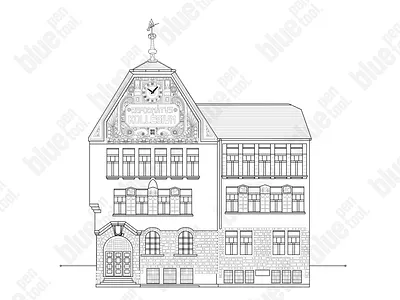 Transylvanian School line art design blueprint design designs graphicdesign line lineart school vector