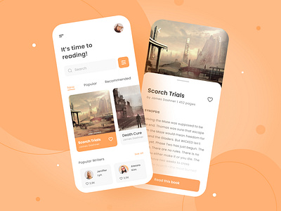 Reading App book app dailyui design design app inspiration minimal mobile app mobile app design mobile design mobile ui reading app reading book trends typography ui ui ux ui design ux