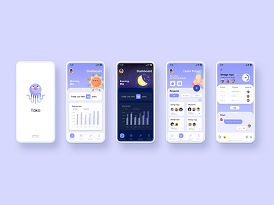 Task Management App - Tako app branding dailyui design ux