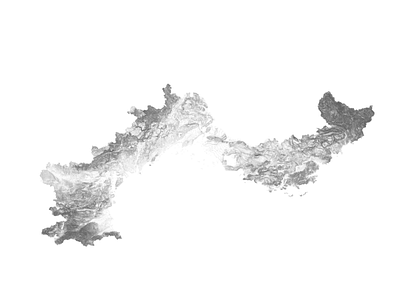 French Mediterranean coast topographical map black and white coast france illustration landscape mediterranean minimal mountain nature relief sea topographical topographicmap topography