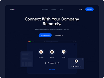 Staich ✶ Hero Template design heading hero landingpage landingui mobile mobile ui saas ui ux web