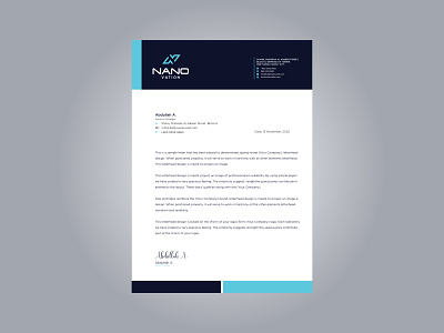 I will design professional modern letterhead letterhead letterhead design letterhead template