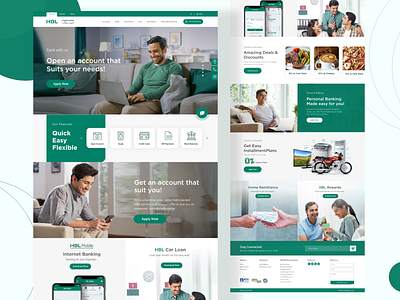 HBL Landing Page clean design green hblwebsite hblwebsite interface landing landingpage ui uiux ux web webdesign