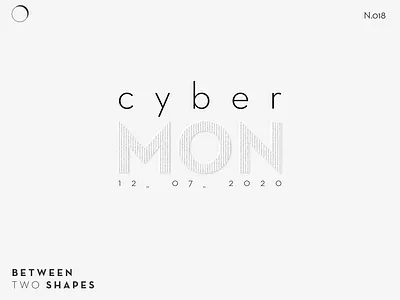[018] Cyber Monday black black white branding cyber daily dailyui design icon logo logos minimal minimalist monday vector