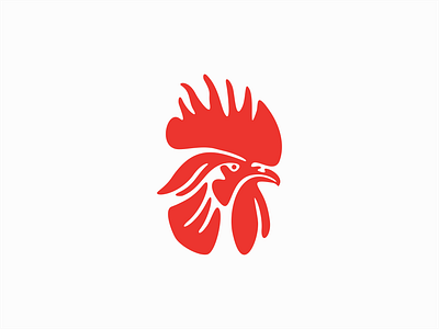 Rooster bird brand chicken cock concept creative design emblem farm graphic logo modern negative space original premium professional rooster simple symbol unique