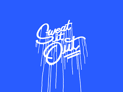 sweat it out dribbble flat illustration illustrator minimal vector