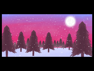 Digital Illustration illustration design art snow