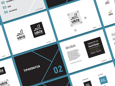 Usce Tower One brand manual signage wayfinding