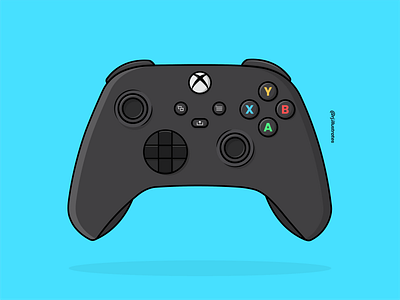 Xbox series X controller adobe illustrator art artist artwork console design designer digitalart drawing flat flatdesign gamer gaming gamingart graphicdesign uidesign vector illustration vectorart xbox