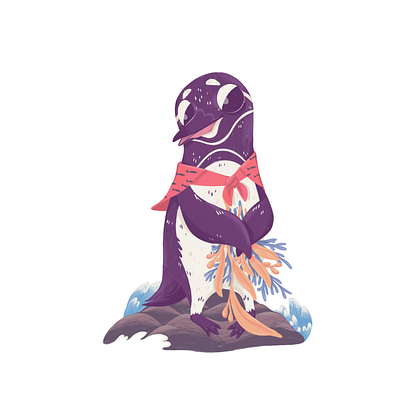galapagos penguin animal animalillustration bookillustration drawing illustration penguin procreate