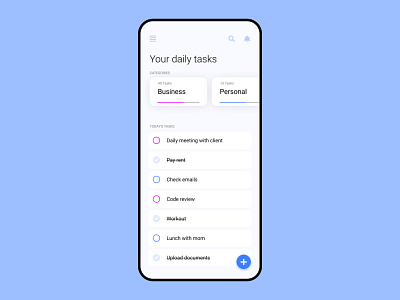 DailyUI #042 app dailyui design todo app ui uiux ux