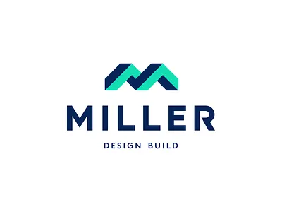 Construction Logo Design - Miller Design Build - M, Houses, Roof 3d brand construction construction logo creative design geometric icon letter m logo logodesign logodesigner logomark logotype loog lgoo lgo m m logo modern monogram symbol