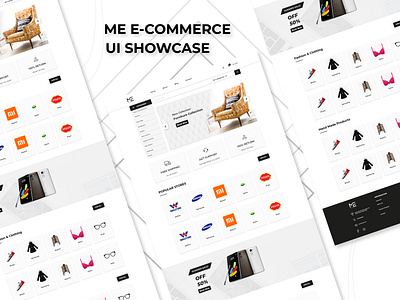 Ecommerce Web Design, Company- ME branding business ecommerce fashion homepage landing page mockup online online store store ui ui design ui trend web design website